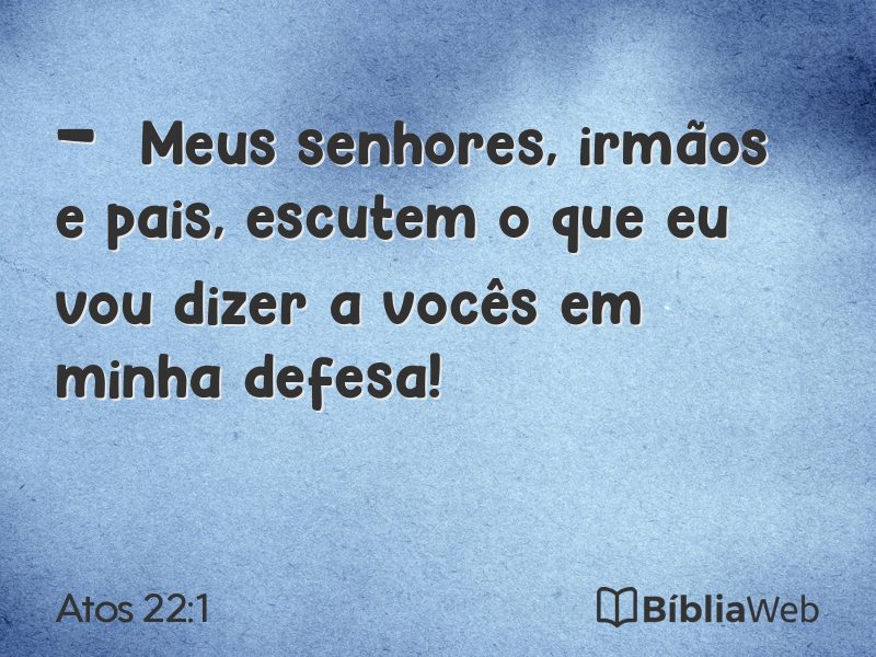 Atos 22:1 em imagem para compartilhar