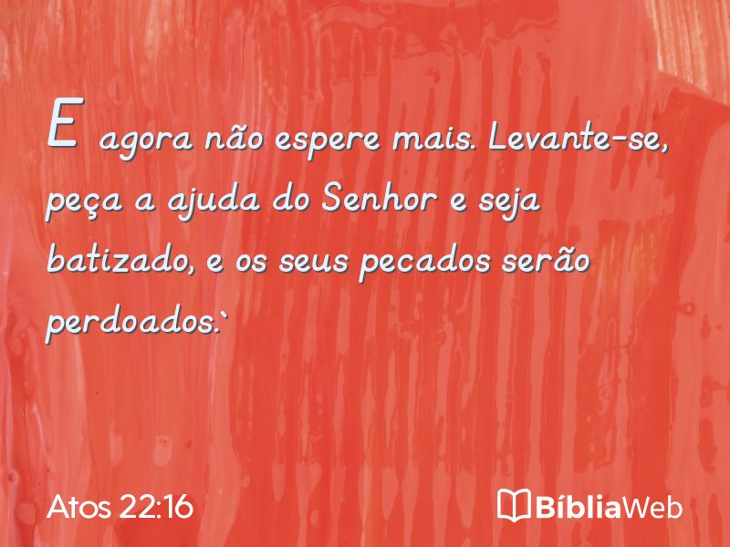 Atos 22:16 em imagem para compartilhar