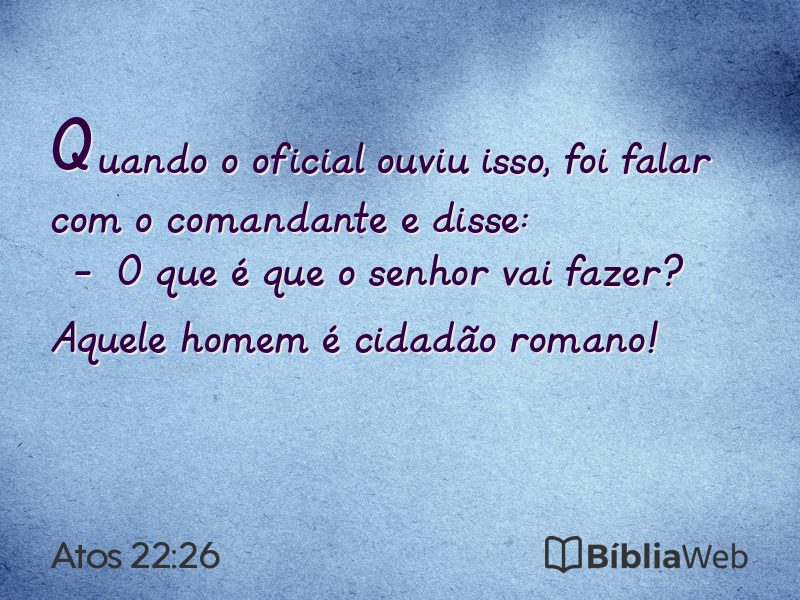 Atos 22:26 em imagem para compartilhar