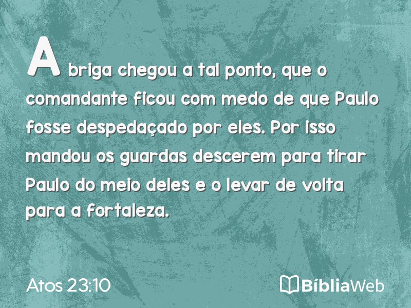 Atos 23:10 em imagem para compartilhar
