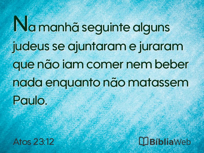 Atos 23:12 em imagem para compartilhar