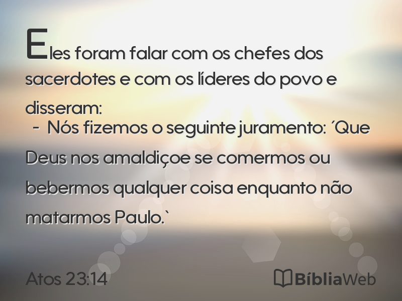Atos 23:14 em imagem para compartilhar
