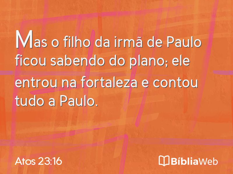 Atos 23:16 em imagem para compartilhar