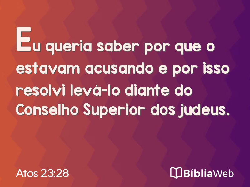 Atos 23:28 em imagem para compartilhar