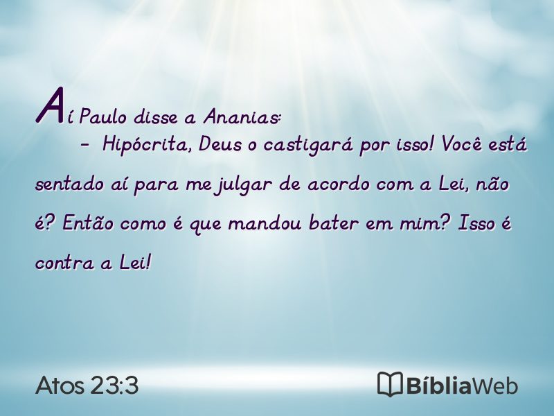 Atos 23:3 em imagem para compartilhar