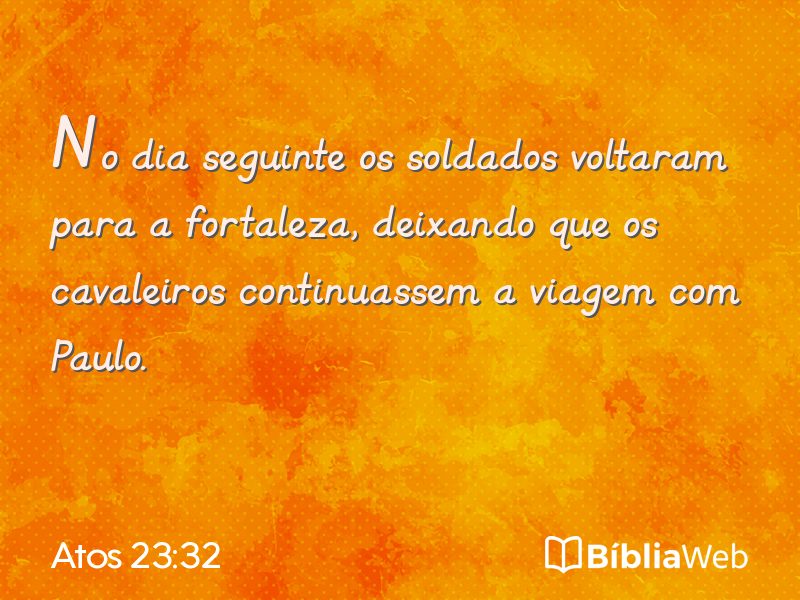 Atos 23:32 em imagem para compartilhar
