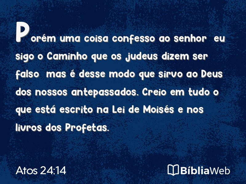 Atos 24:14 em imagem para compartilhar