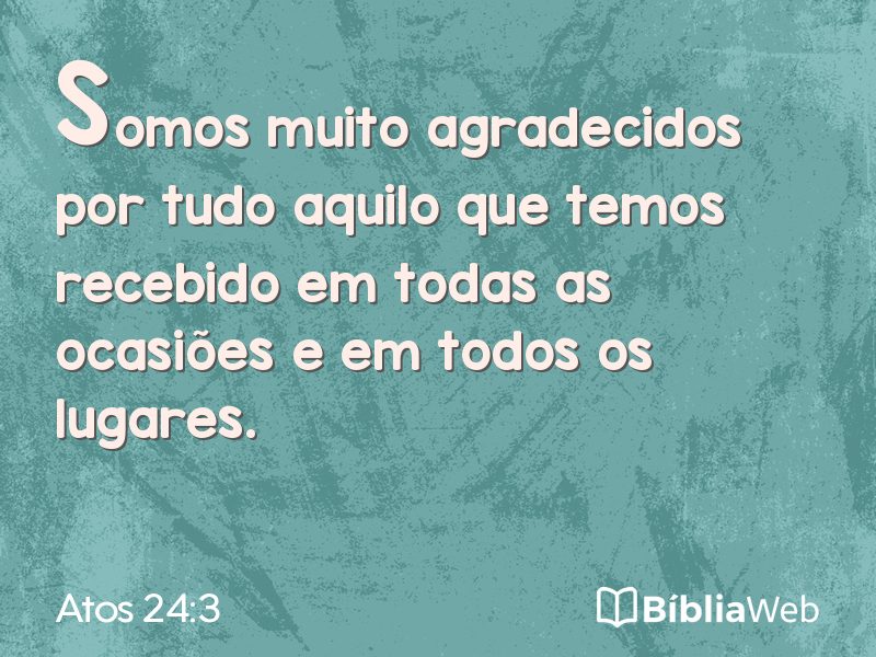Atos 24:3 em imagem para compartilhar