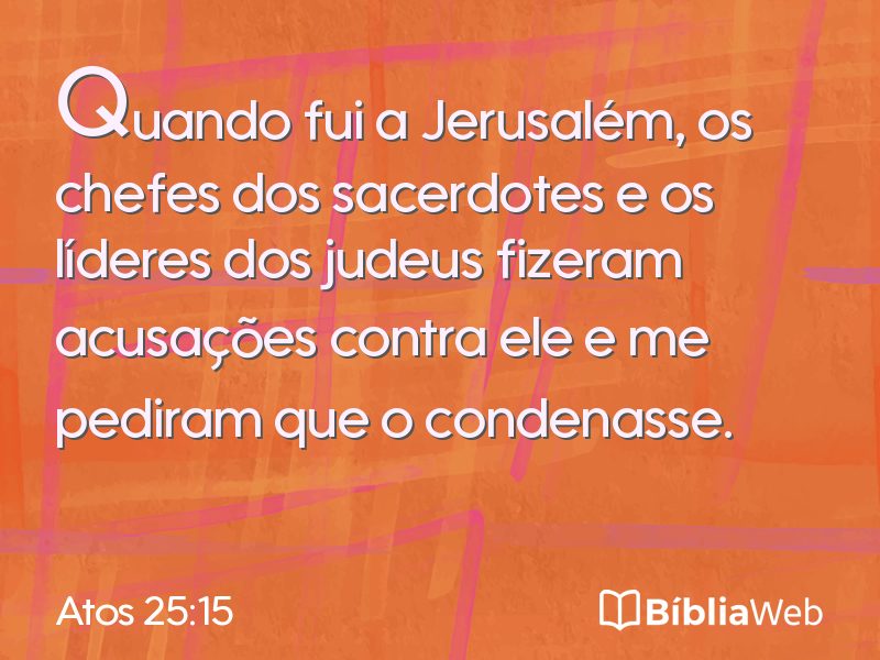 Atos 25:15 em imagem para compartilhar