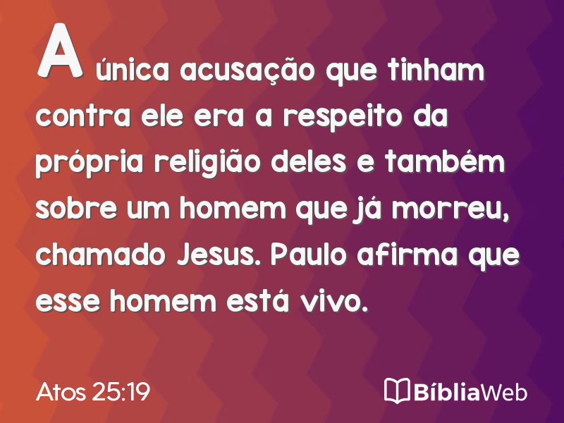 Atos 25:19 em imagem para compartilhar