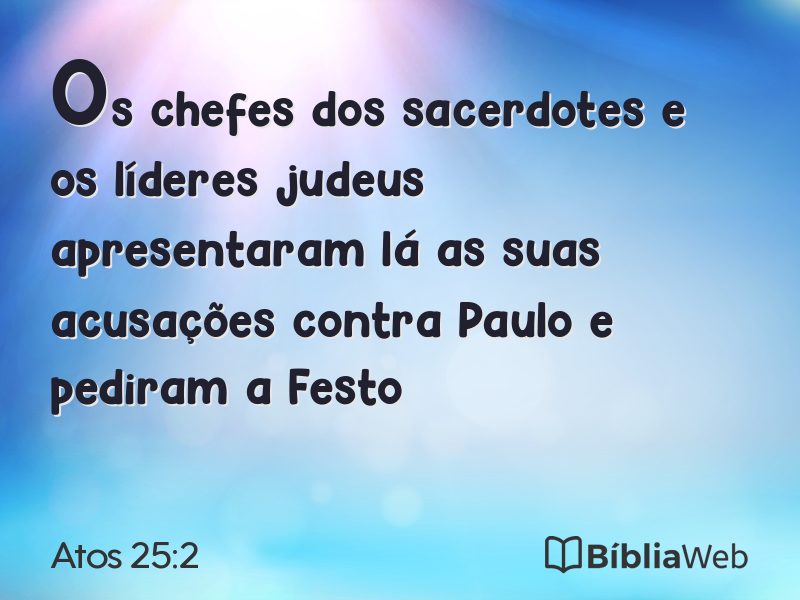 Atos 25:2 em imagem para compartilhar
