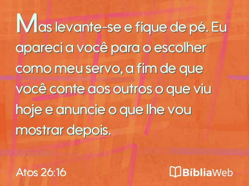 Atos 26:16 em imagem para compartilhar