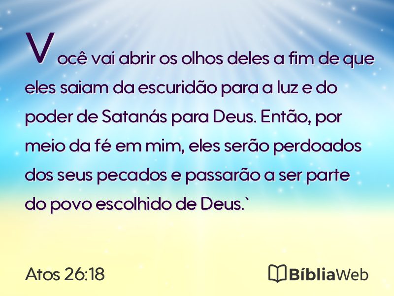 Atos 26:18 em imagem para compartilhar