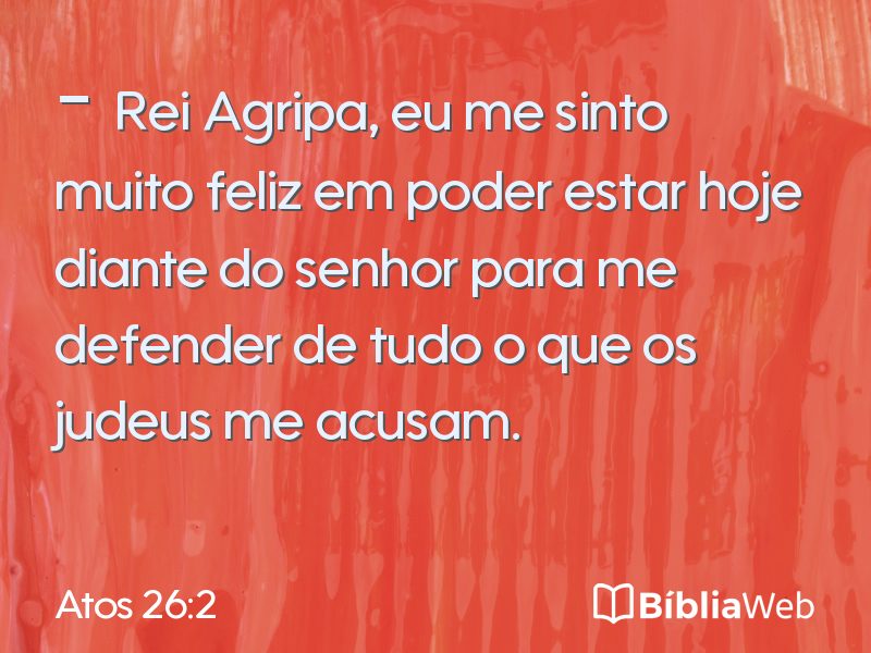 Atos 26:2 em imagem para compartilhar