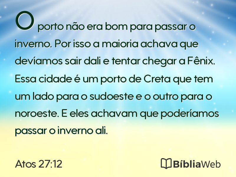 Atos 27:12 em imagem para compartilhar