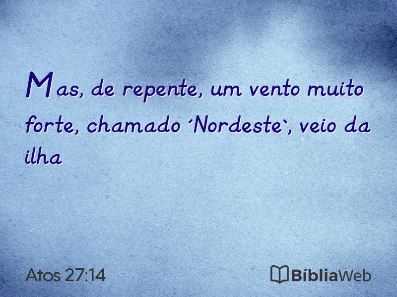 Atos 27:14 em imagem para compartilhar