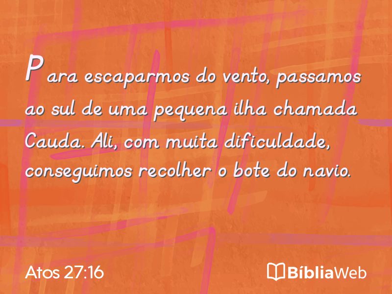 Atos 27:16 em imagem para compartilhar
