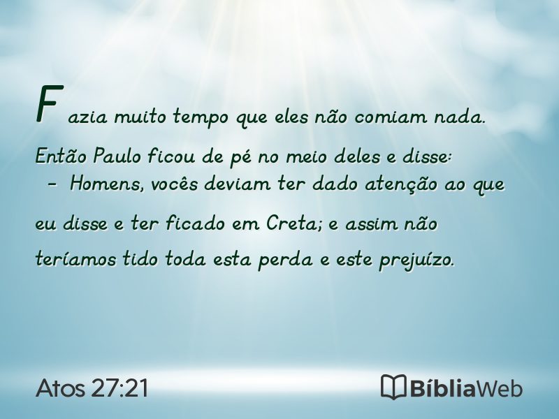 Atos 27:21 em imagem para compartilhar