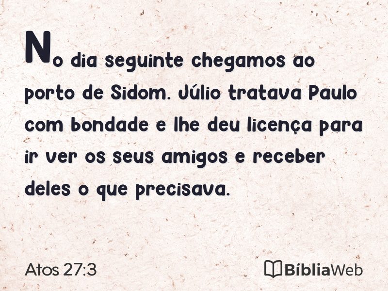 Atos 27:3 em imagem para compartilhar