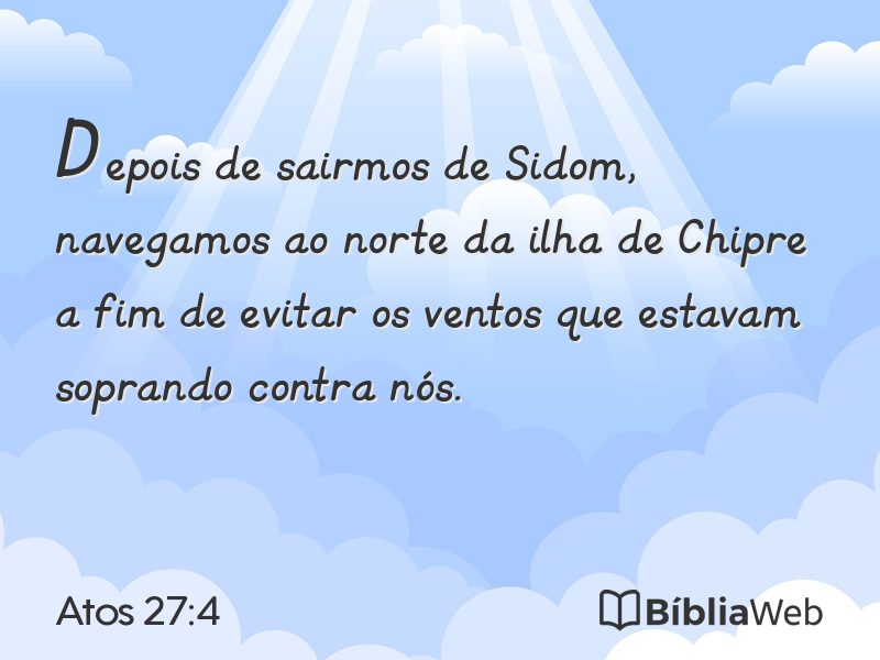 Atos 27:4 em imagem para compartilhar