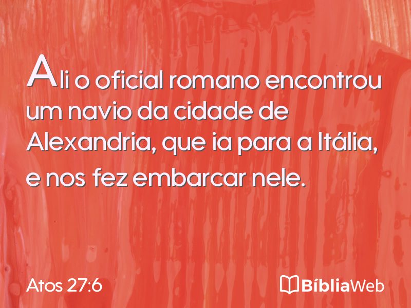 Atos 27:6 em imagem para compartilhar