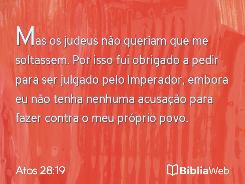 Atos 28:19 em imagem para compartilhar