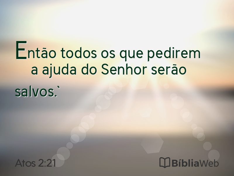 Atos 2:21 em imagem para compartilhar