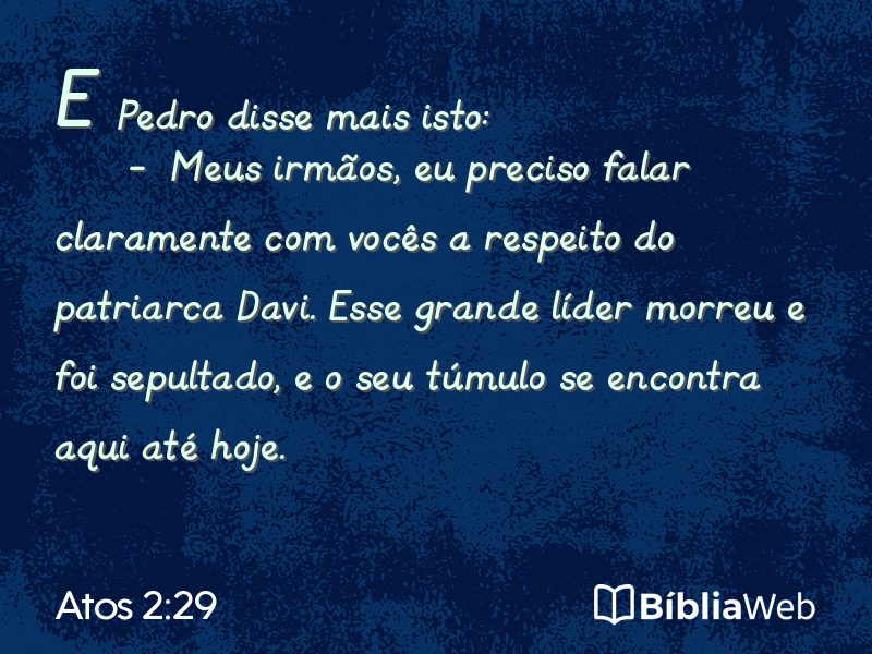 Atos 2:29 em imagem para compartilhar
