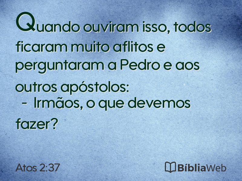 Atos 2:37 em imagem para compartilhar