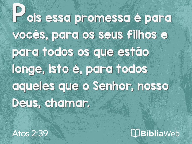 Atos 2:39 em imagem para compartilhar