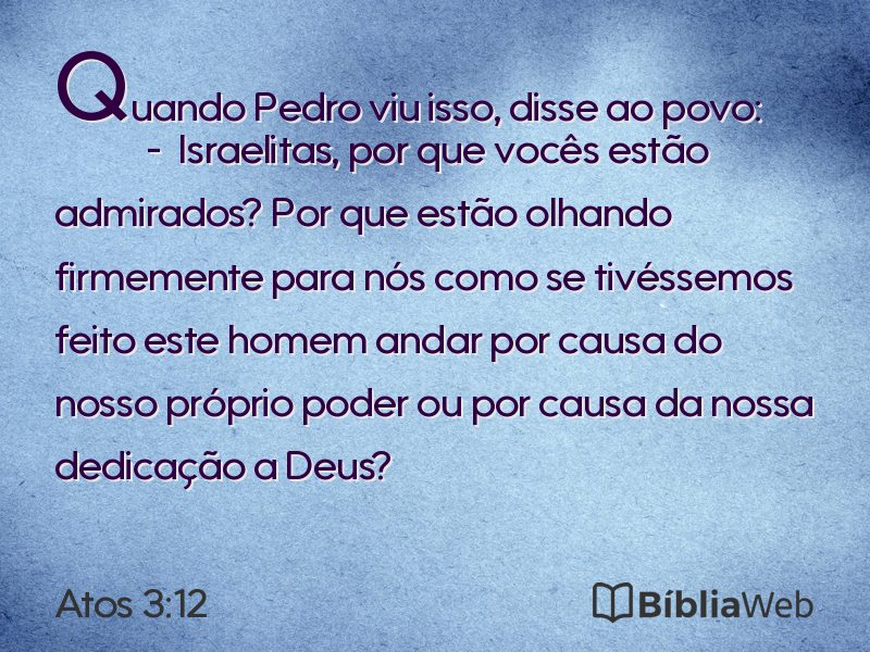 Atos 3:12 em imagem para compartilhar