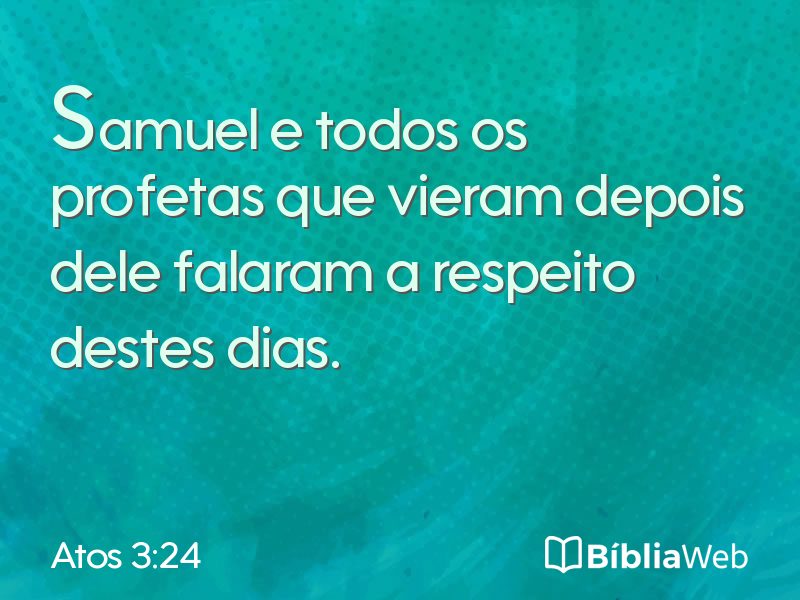 Atos 3:24 em imagem para compartilhar