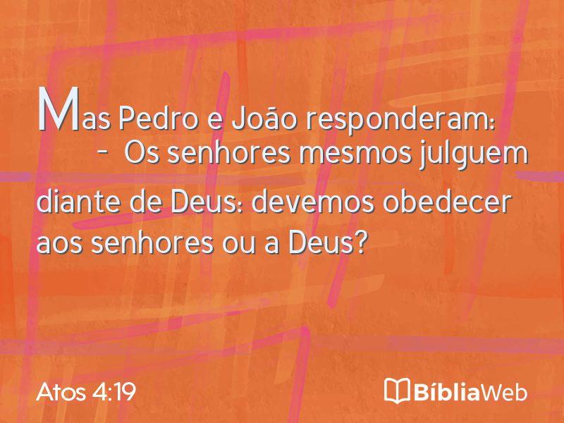 Atos 4:19 em imagem para compartilhar