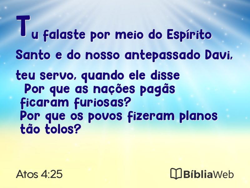 Atos 4:25 em imagem para compartilhar
