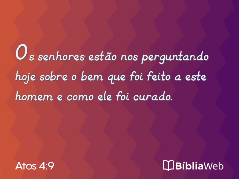 Atos 4:9 em imagem para compartilhar
