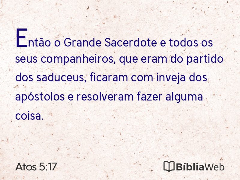 Atos 5:17 em imagem para compartilhar