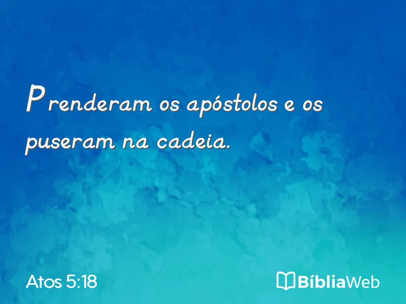 Atos 5:18 em imagem para compartilhar