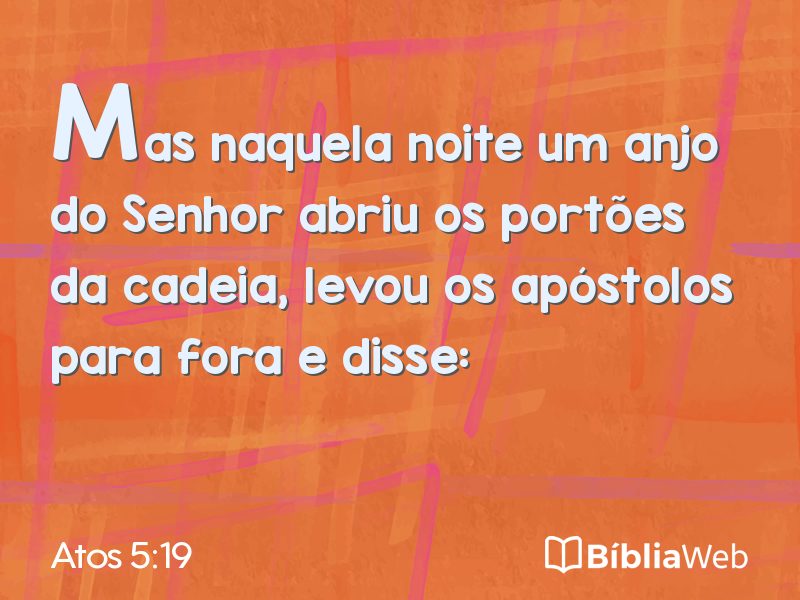 Atos 5:19 em imagem para compartilhar