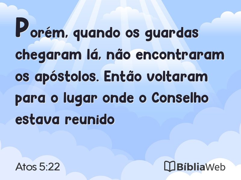 Atos 5:22 em imagem para compartilhar