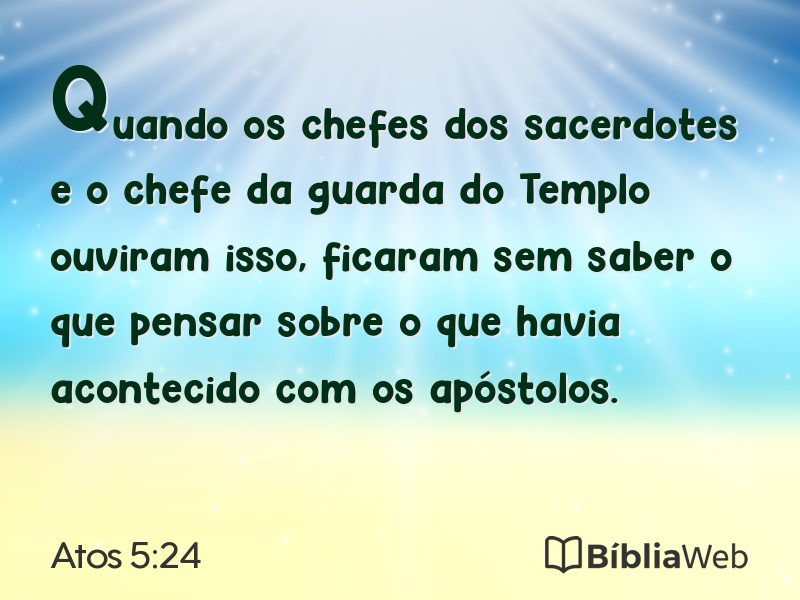 Atos 5:24 em imagem para compartilhar