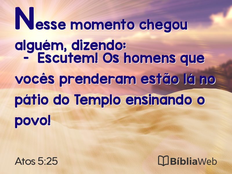 Atos 5:25 em imagem para compartilhar
