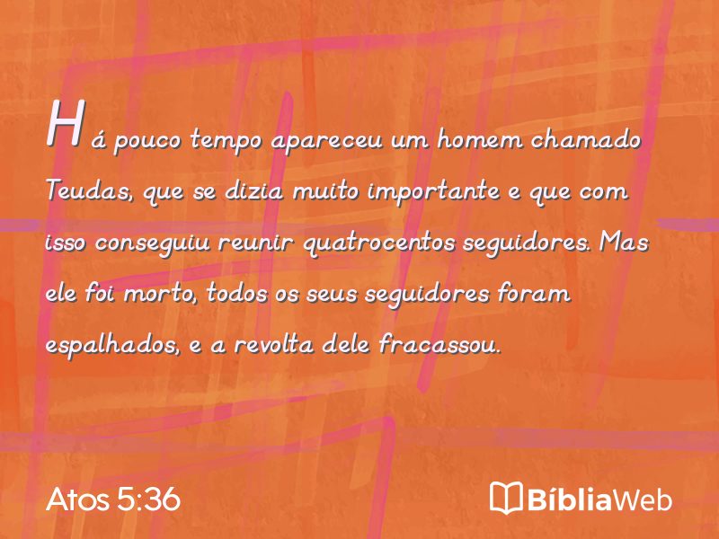 Atos 5:36 em imagem para compartilhar