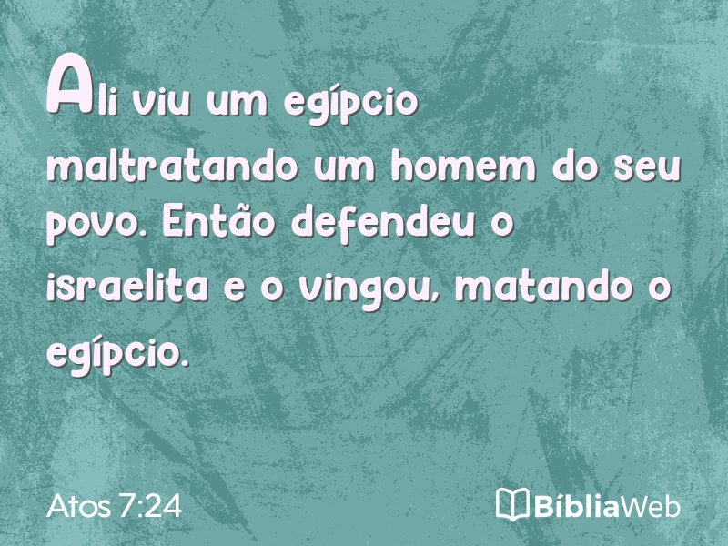 Atos 7:24 em imagem para compartilhar