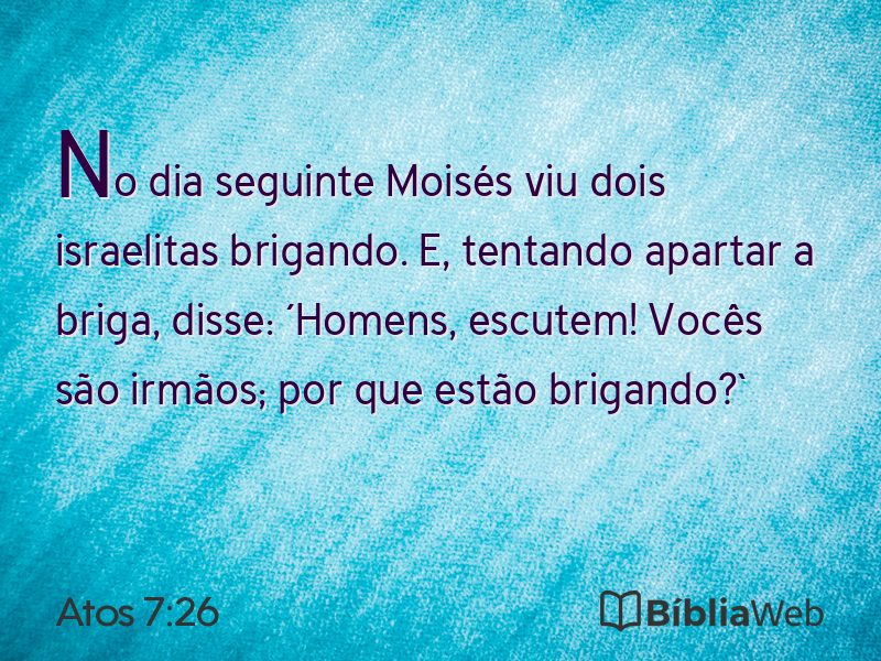 Atos 7:26 em imagem para compartilhar