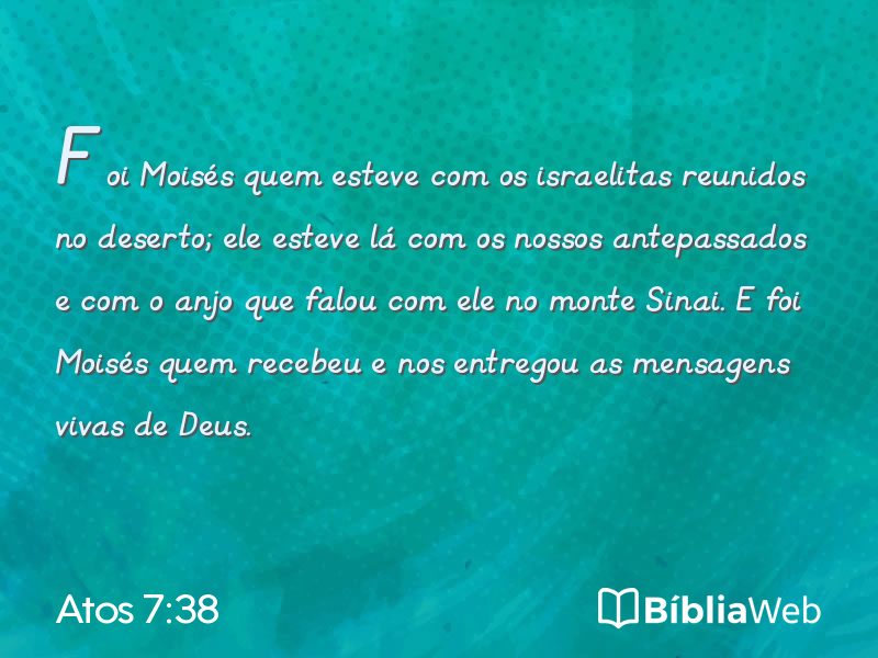 Atos 7:38 em imagem para compartilhar