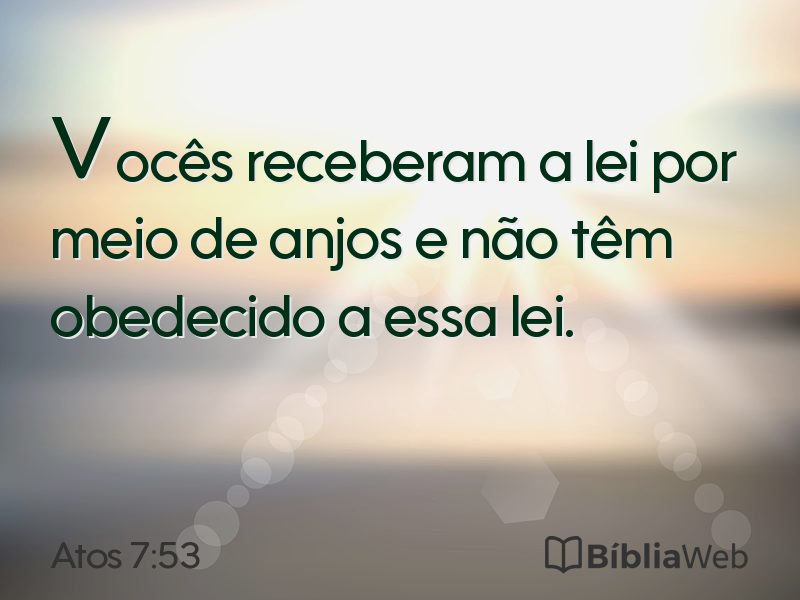Atos 7:53 em imagem para compartilhar