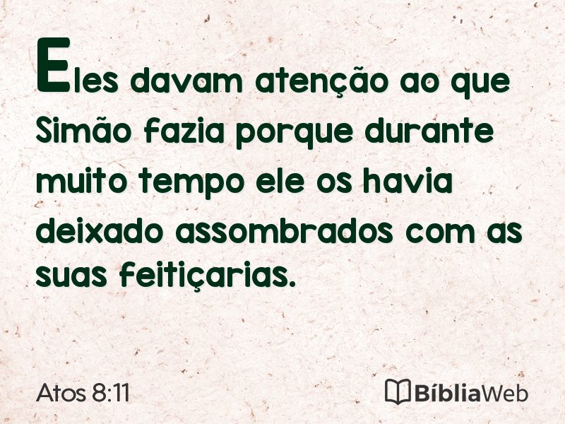 Atos 8:11 em imagem para compartilhar