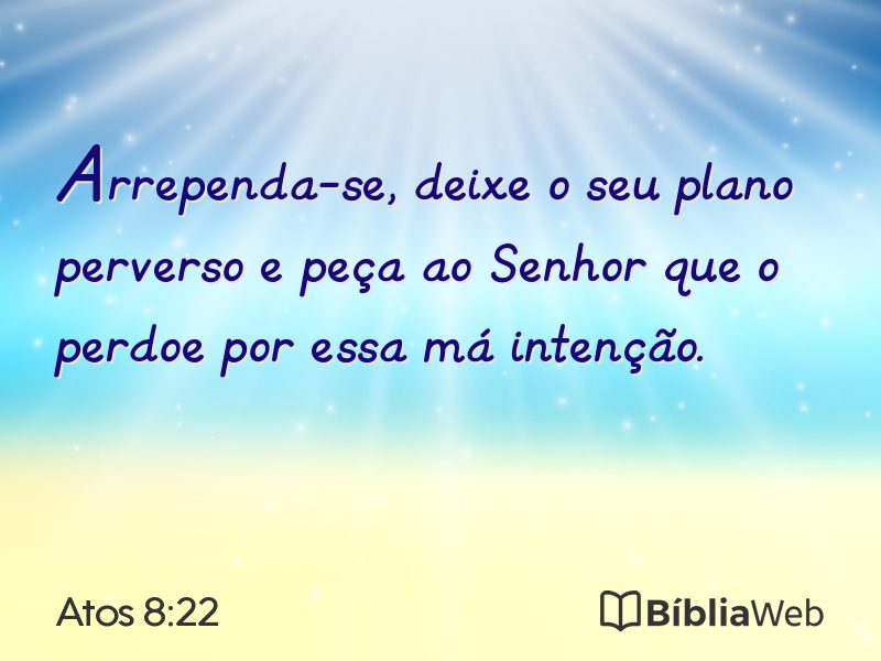 Atos 8:22 em imagem para compartilhar