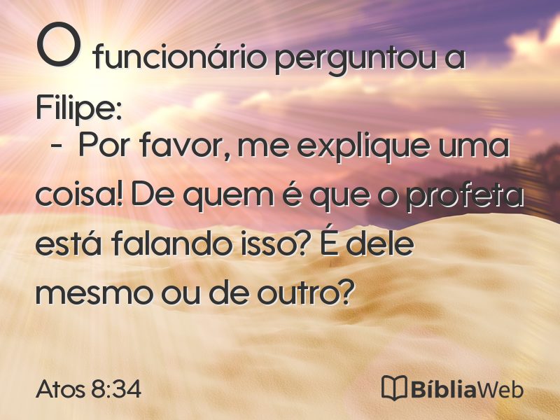 Atos 8:34 em imagem para compartilhar