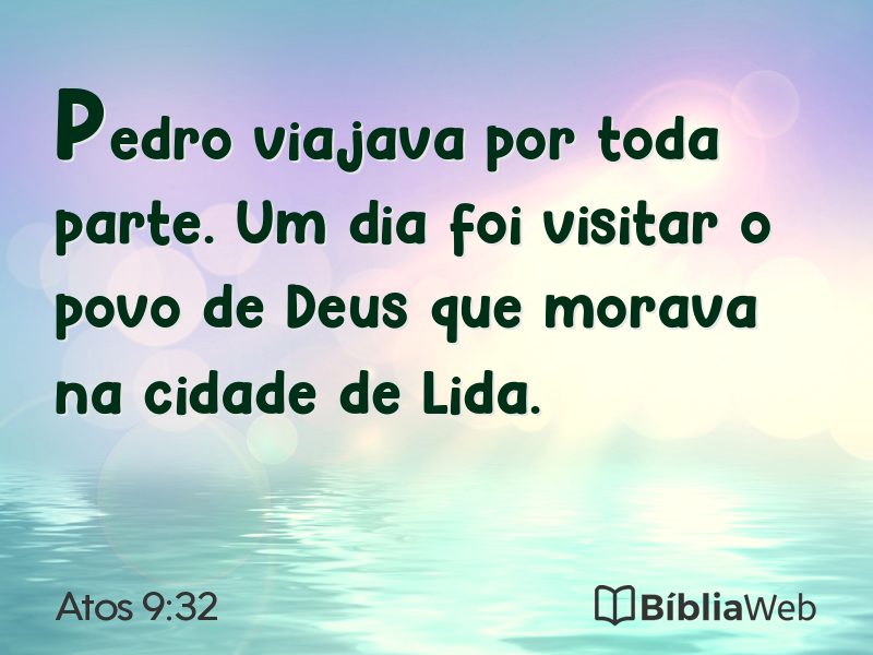 Atos 9:32 em imagem para compartilhar